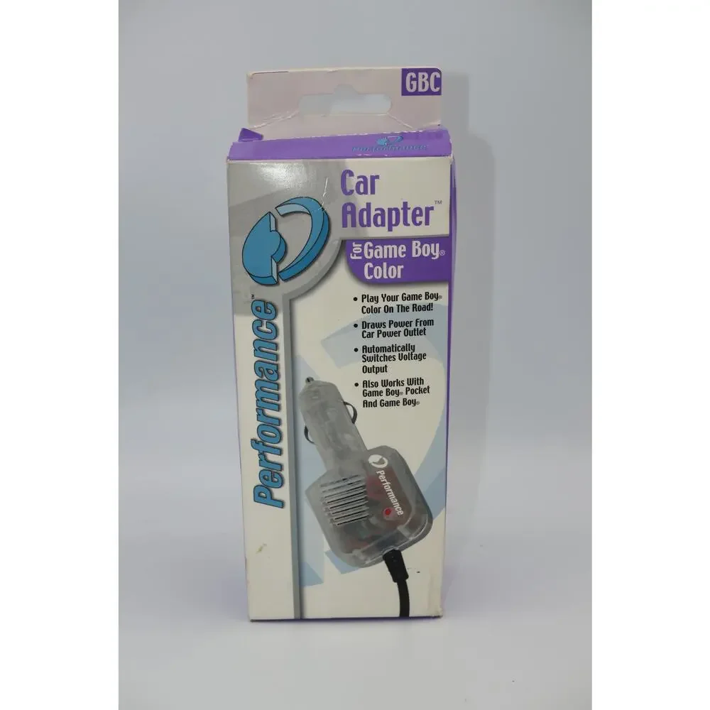 New Open Box Game Boy Color Car Adapter Performance InterAct Accessories